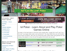 Tablet Screenshot of lolpoker.com